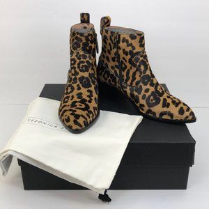Veronica Beard Ponyhair Animal Print Boots